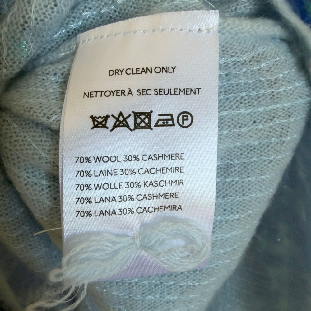 Pilcro Anthropologie $158 Sweater Size Small Cashmere Blend Sequin Mermaid (NEW) - Picture 7 of 7